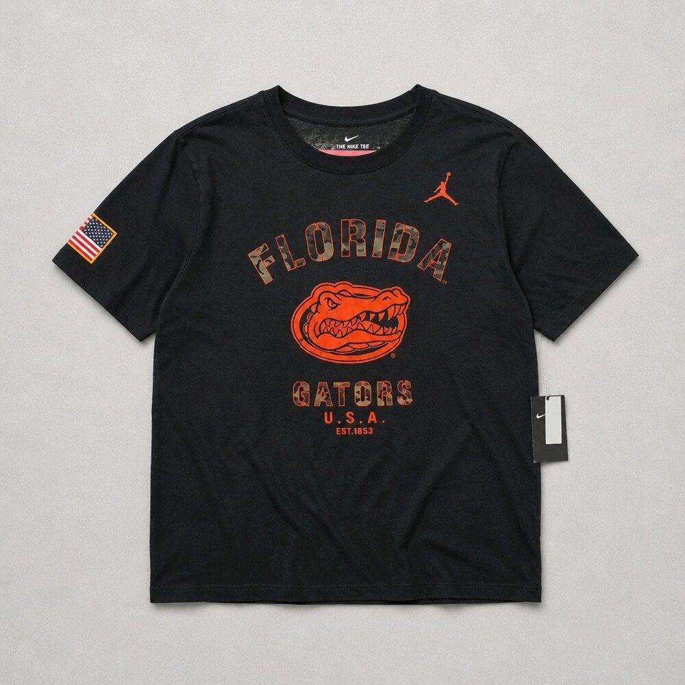 Nike Jordan Florida Gators XXL Black Cotton T-Shirt Basketball NWT
